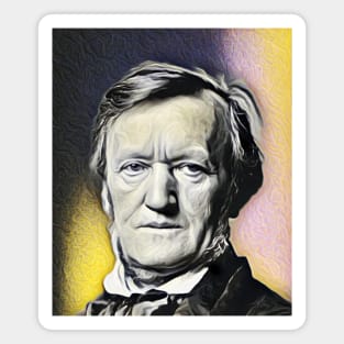 Richard Wagner Yellow Portrait | Richard Wagner Artwork 9 Magnet